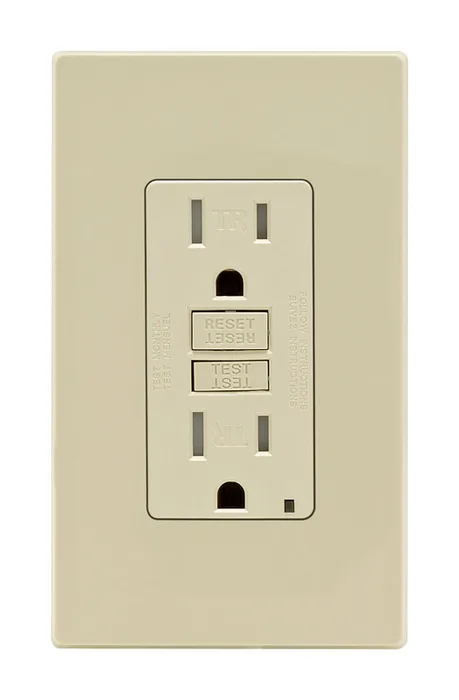 Leviton 15 amps 125 V Ivory Outlet/Wallplate 5-15R 1 pk