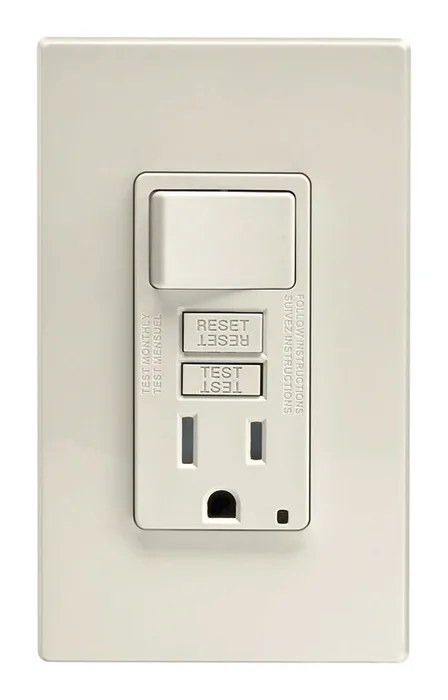 Leviton SmartlockPro 15 amps 125 V Light Almond Outlet/Wallplate 5-15R 1 pk