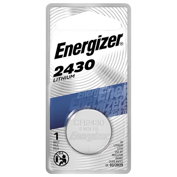 Energizer Lithium Coin 2430 3 V 0.29 mAh Keyless Entry Battery 1 pk (Pack of 6)