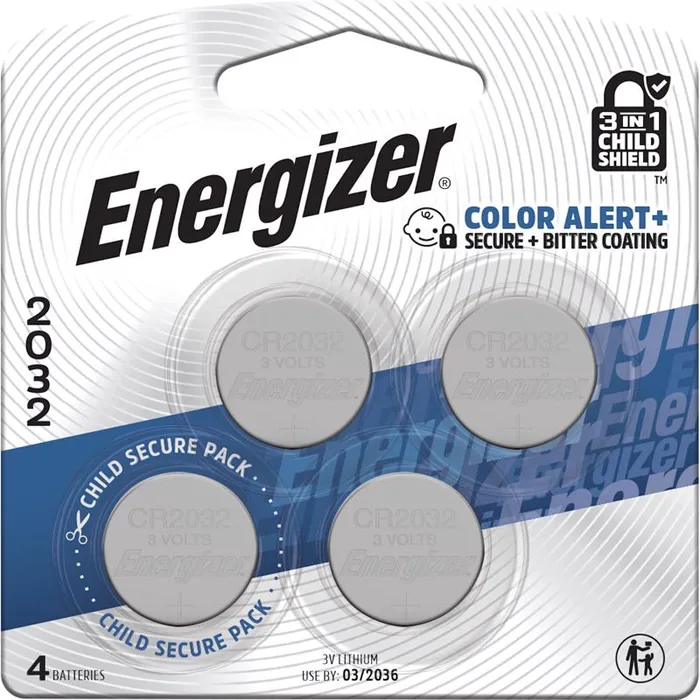 Energizer Lithium 2032 3 V Electronic/Watch Battery 4 pk