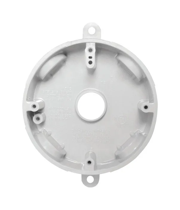 Sigma Engineered Solutions New Work 14.8 cu in Round Plastic Weatherproof Box White