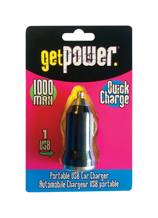 GetPower DC Single USB Car Charger 1 pk (Pack of 6)