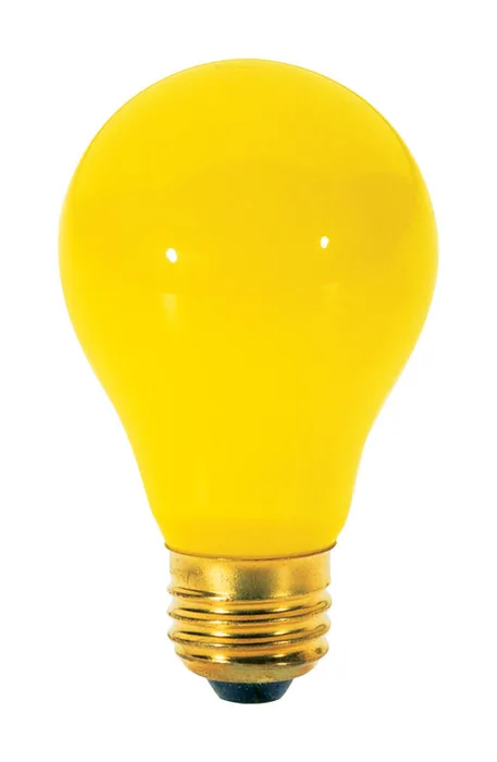 Satco 60 W A19 A-Line Incandescent Bulb E26 (Medium) Yellow 2 pk (Pack of 12)