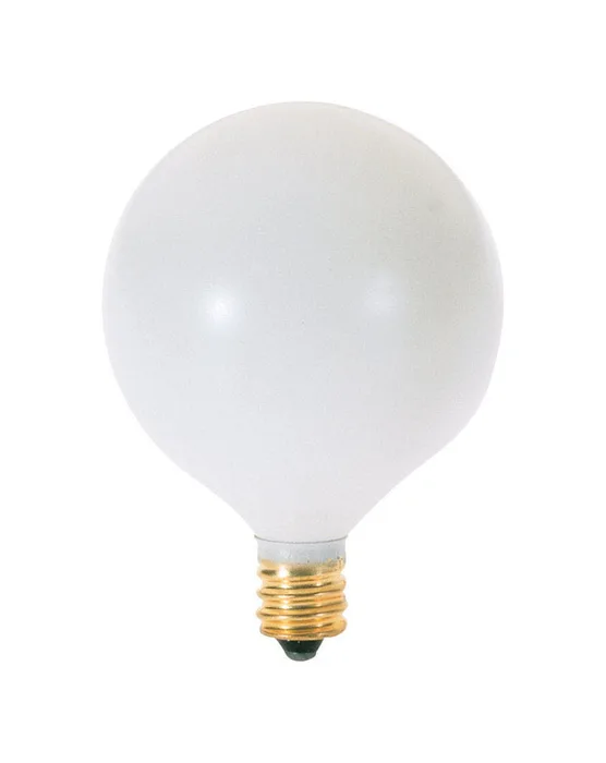 Satco 25 W G16.5 Decorative Incandescent Bulb E12 (Candelabra) Soft White 1 pk (Pack of 25)