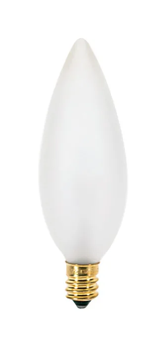 Satco 25 W BA9.5 Chandelier Incandescent Bulb E12 (Candelabra) Soft White 1 pk (Pack of 25)