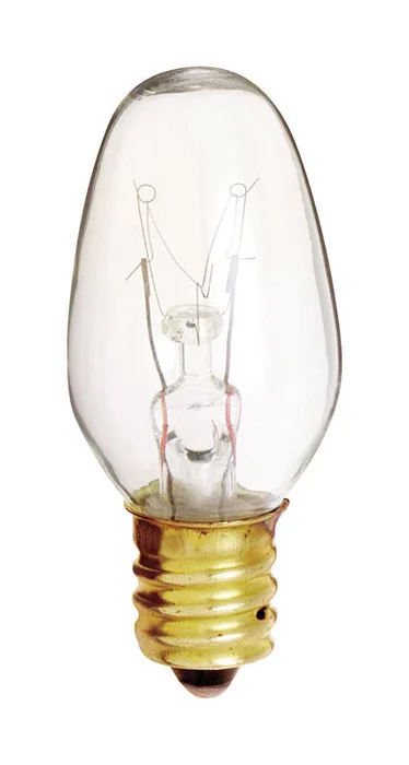 Satco 4 W C7 Nightlight Incandescent Bulb E12 (Candelabra) Soft White 4 pk (Pack of 12)