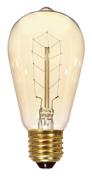 Satco 40 W ST19 Specialty Incandescent Bulb E26 (Medium) Soft White 1 pk