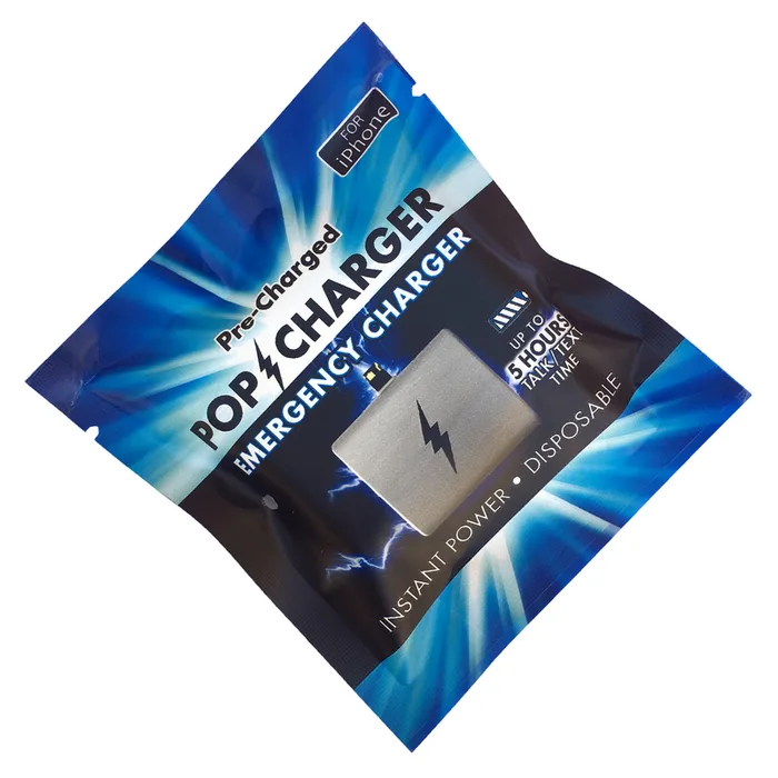 Zorbitz Pop Charger White Pop Emergency Lightning Charger For iPhone (Pack of 24)