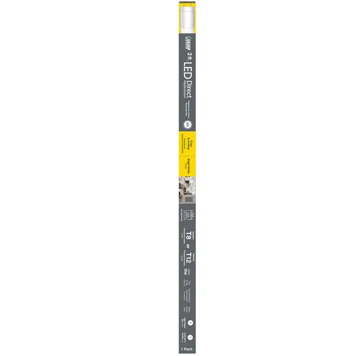 Feit Plug & Play T8 and T12 Warm White 23.9 in. G13 Linear LED Bulb 20 Watt Equivalence 1 pk (Pack of 6)