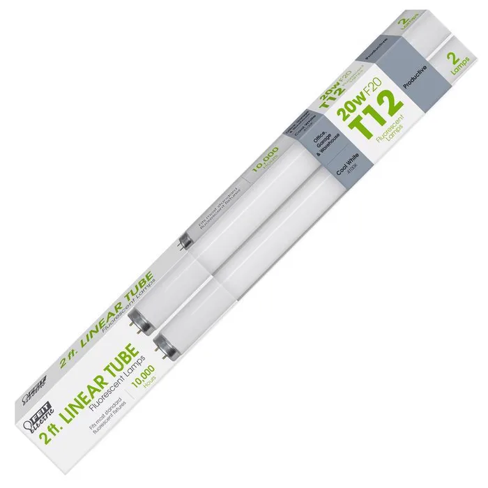 Feit Legacy Bulbs 20 W T12 1.5 in. D X 24 in. L Fluorescent Bulb Cool White Linear 4100 K 2 pk (Pack of 6)