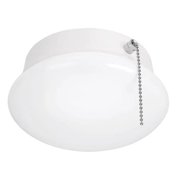 ETI 3.58 in. H X 7 in. W X 7 in. L White LED Ceiling Spin Light