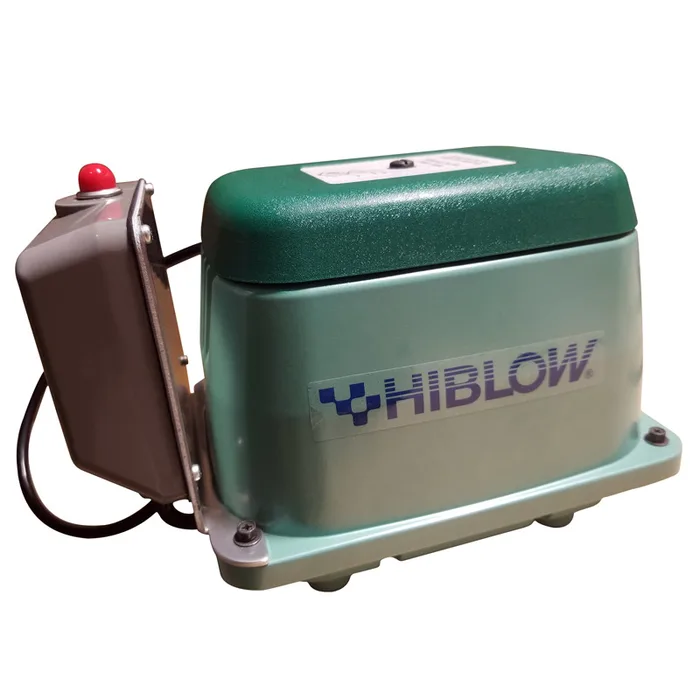 HIBLOW HP-80A 1268 gph Aluminum Linear Diaphragm AC Septic Air Pump with Alarm