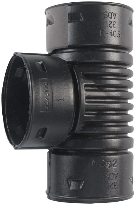 Advanced Drainage Systems 3 in. Snap X 3 in. D Snap Polyethylene 8 in. Tee 1 pk