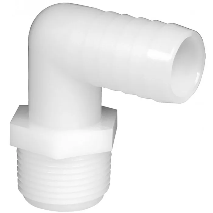 Green Leaf 3/4 in. MPT each X 1/2 in. D Barb Nylon Elbow 1 pk (Pack of 5)