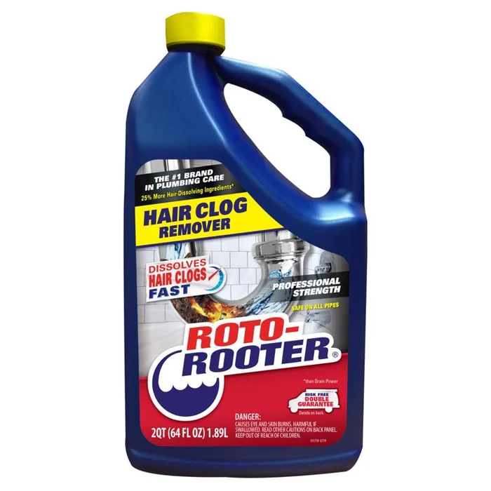 Roto-Rooter Liquid Hair Clog Remover 64 oz (Pack of 4)