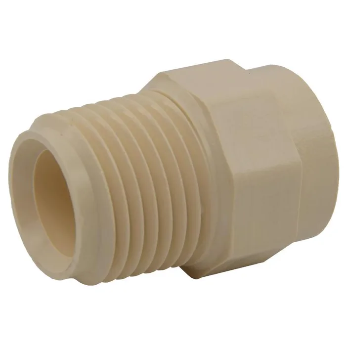 Charlotte Pipe FlowGuard Schedule 40 1/2 in. Socket X 1/2 in. D MNPT CPVC Adapter 1 pk (Pack of 25)