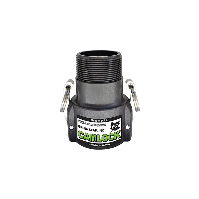 Green Leaf Camlock 2 in. Female X 2 in. D MNPT Polypropylene Coupler 1 pk