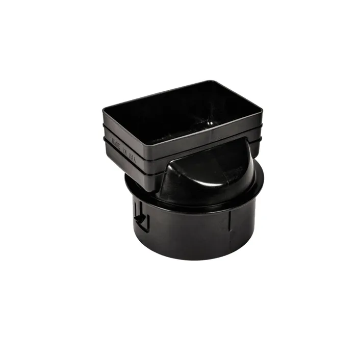 Advanced Drainage Systems 6 in. Snap Polyethylene 7 in. Downspout Adapter 1 pk