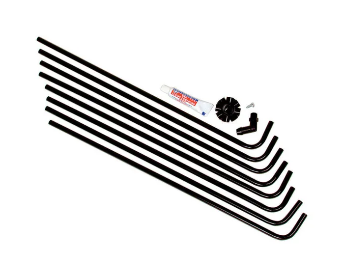 Dial 8 Way Down 24 in. H X 5 in. W Black Plastic Evaporative Cooler Water Hook-Up Kit