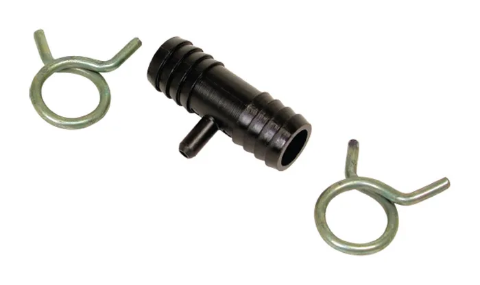 Dial 1/2 in. W Black Steel Bleed Off Tee/Clamp