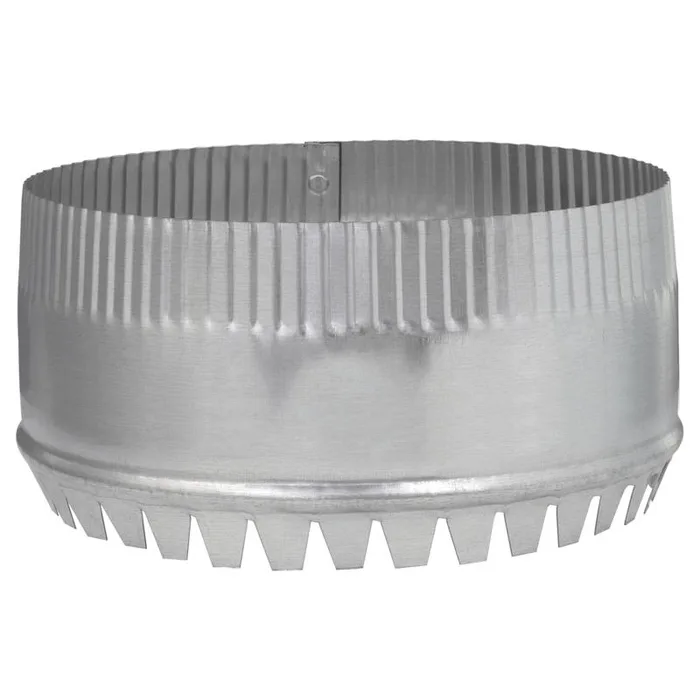 Imperial 7 in. D 28 Ga. Galvanized Steel Round Starting Collar (Pack of 10)