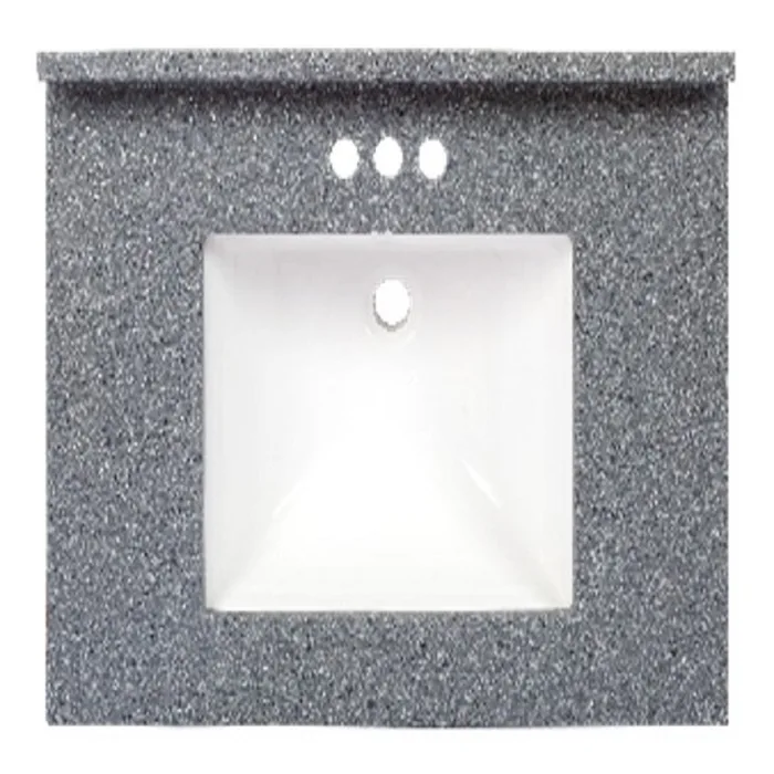 Arstar Charlotte Cultured Marble Vanity Top 31 in. W X 22 in. D Midnight Chrome