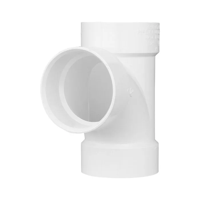 Charlotte Pipe Schedule 40 1-1/4 in. Hub X 1-1/4 in. D Hub PVC Sanitary Tee 1 pk