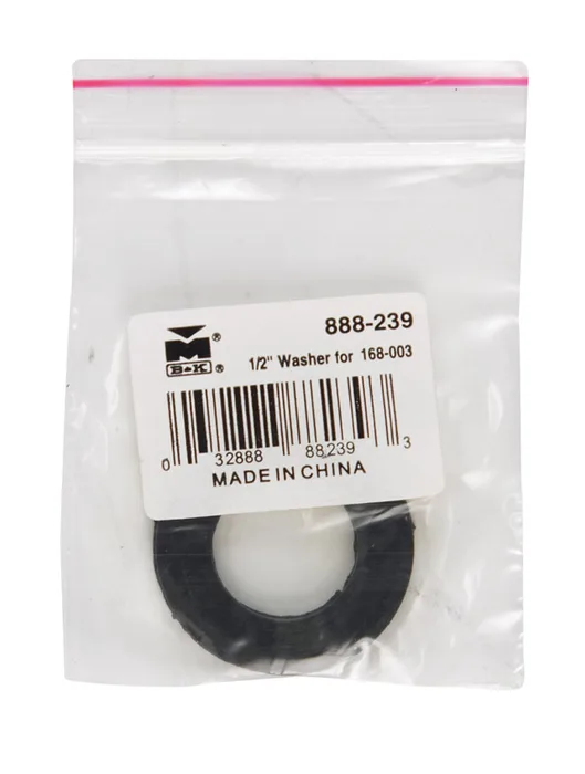 B&K Mueller 1/2 in. D Rubber Dielectric Union Washer 5 (Pack of 5)