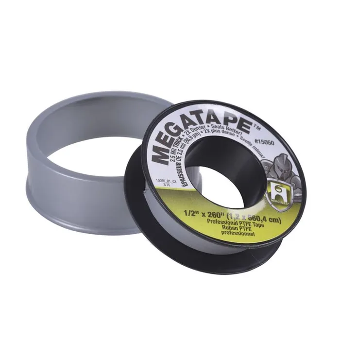 Hercules Megatape Gray 1/2 in. W X 260 in. L PTFE Tape (Pack of 30)