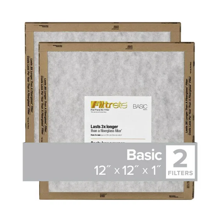 Filtrete 12 in. W X 12 in. H X 1 in. Synthetic 2 MERV Flat Panel Filter 2 pk (Pack of 24)