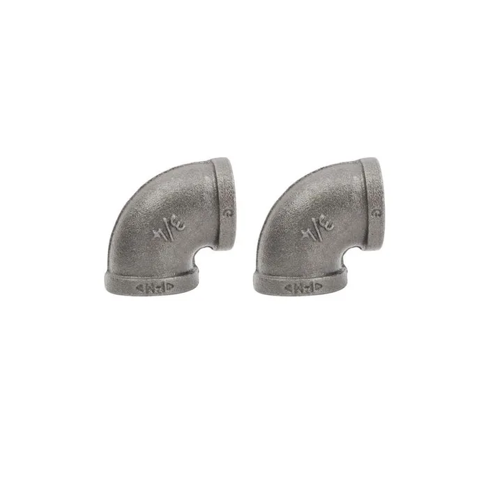 STZ Industries 3/4 in. FIP each X 3/4 in. D FIP Black Malleable Iron 90 Degree Elbow