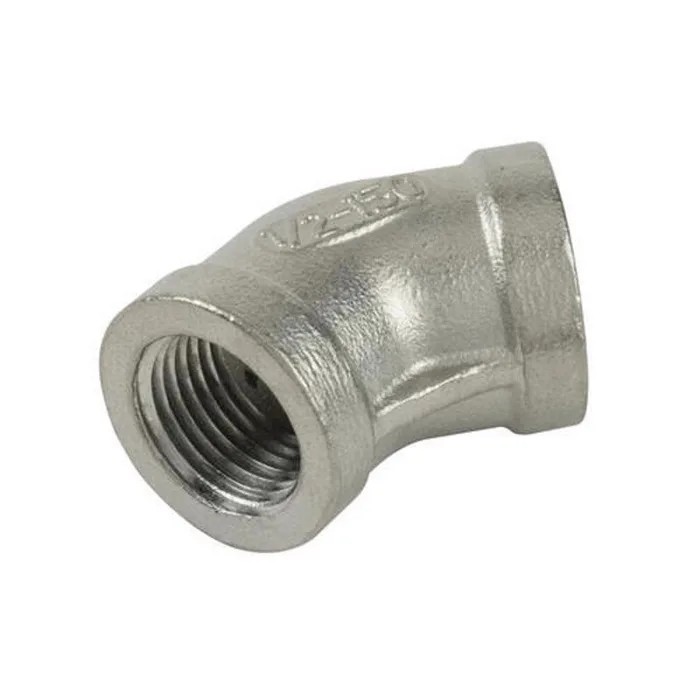 BK Products Proline 1 in. FIP in. X 1 in. D FIP Stainless Steel 45 Degree Elbow