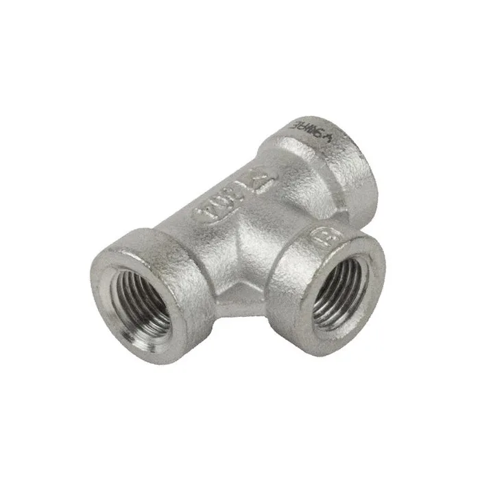BK Products Proline 1/4 in. FIP in. X 1/4 in. D FIP 1/4 in. D FIP Stainless Steel 4 in. L Tee