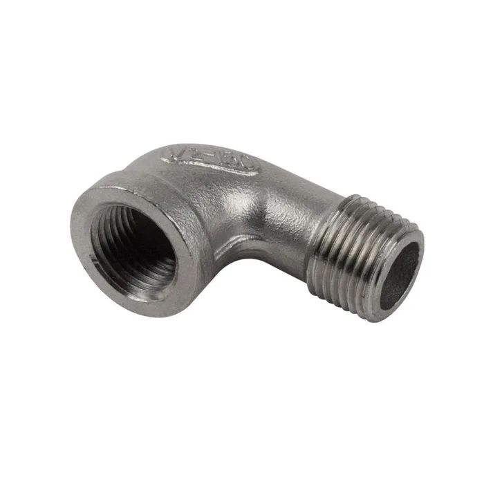 BK Products Proline 3/8 in. MIP in. X 3/8 in. D FIP Stainless Steel 90 Degree Street Elbow