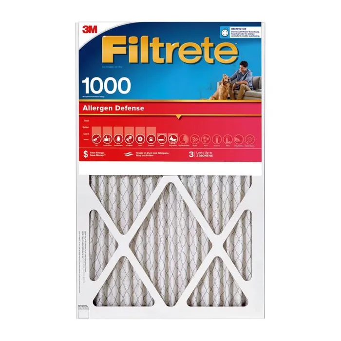 Filtrete 23 in. W X 23 in. H X 1 in. Polypropylene 1000 MPR Pleated Allergen Air Filter 1 pk (Pack of 4)