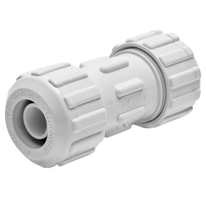 NDS Flo Lock 1 in. Compression in. X 1 in. D Compression PVC Coupling