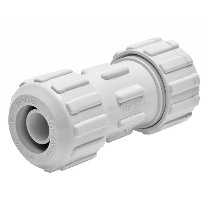 NDS Flo Lock 3/4 in. Compression in. X 3/4 in. D Compression PVC Coupling