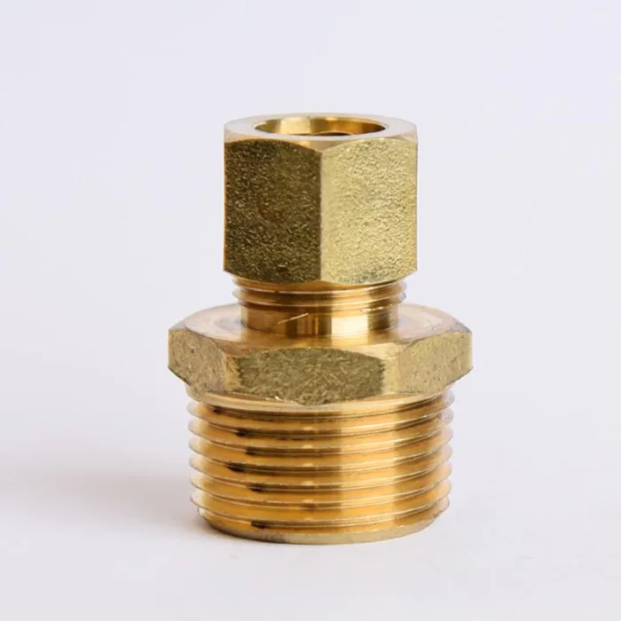 ATC 1/2 in. Compression X 3/4 in. D MPT Brass Connector (Pack of 5)