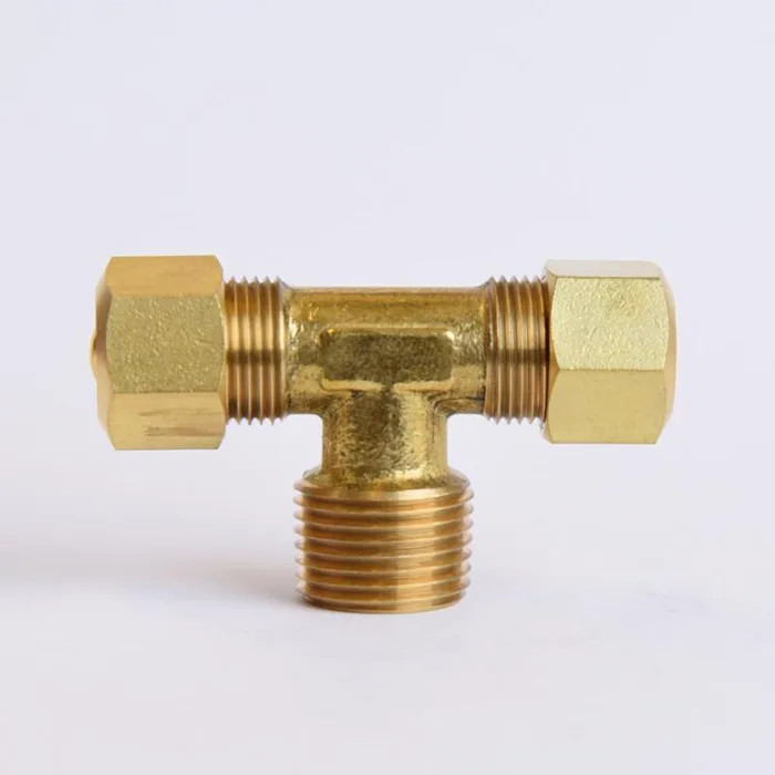 ATC 3/8 in. Compression X 3/8 in. D Compression Brass Tee (Pack of 5)