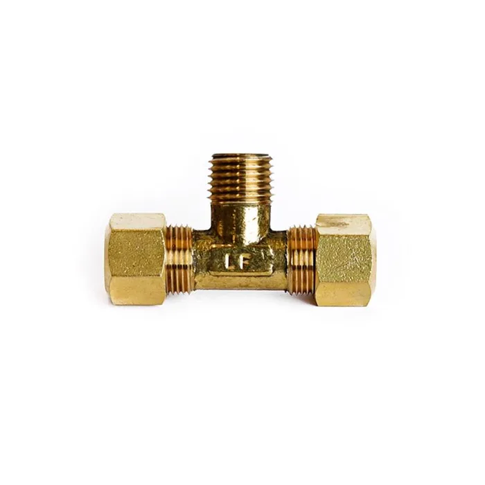 ATC 3/8 in. Compression X 3/8 in. D Compression Brass Reducing Tee (Pack of 5)
