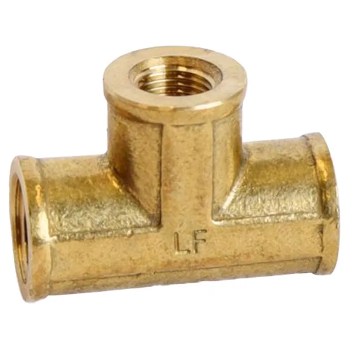 ATC 1/8 in. FPT X 1/4 in. D FPT Brass Tee (Pack of 5)
