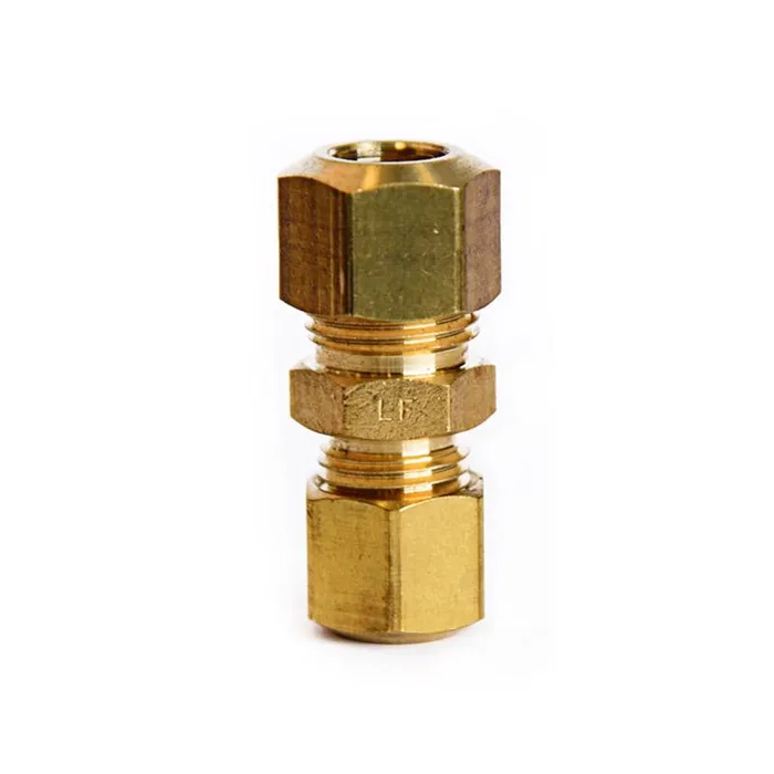 ATC 5/16 in. Compression X 1/4 in. D Compression Yellow Brass Union (Pack of 5)