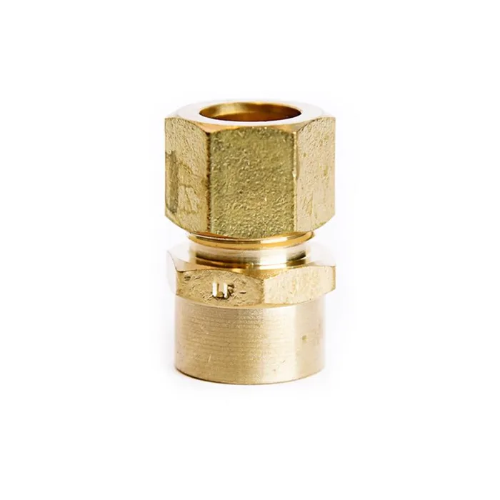 ATC 1/2 in. Compression X 3/8 in. D FPT Brass Coupling (Pack of 5)