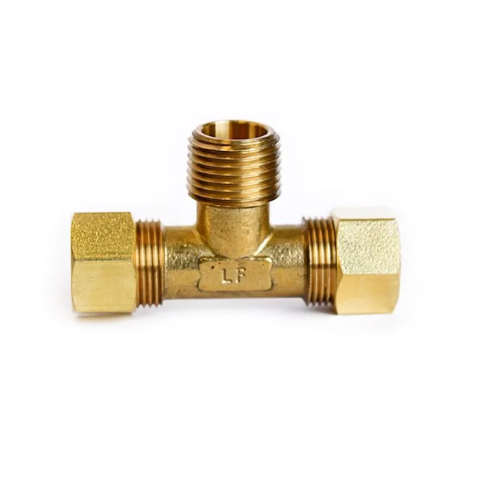 ATC 5/8 in. Compression X 5/8 in. D Compression Brass Tee (Pack of 5)