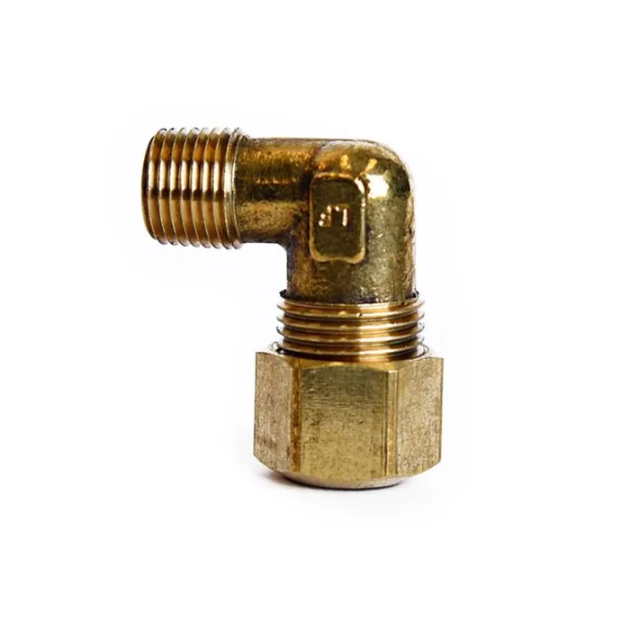 ATC 5/16 in. Compression X 1/8 in. D MPT Brass 90 Degree Street Elbow (Pack of 5)