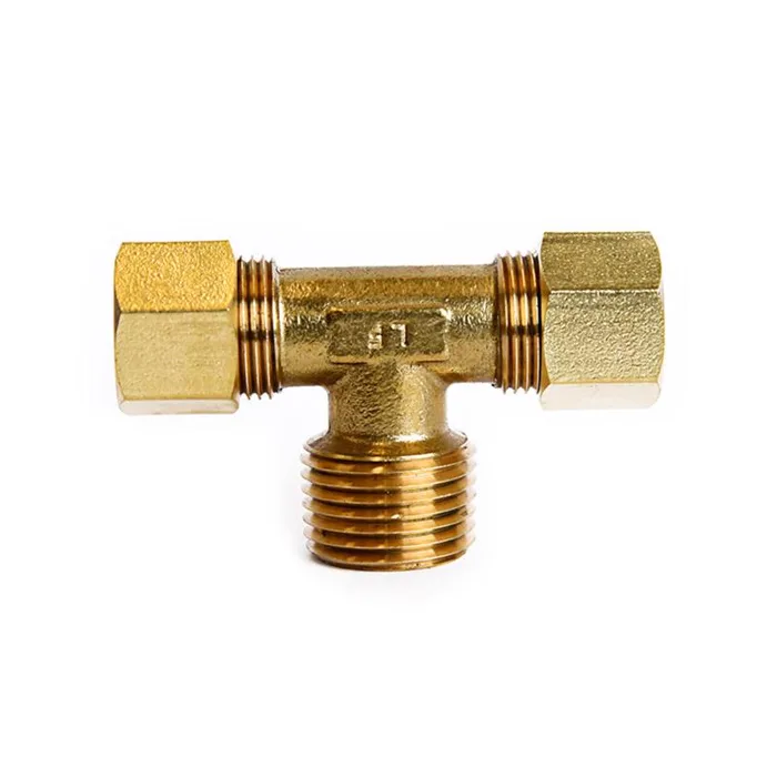 ATC 1/2 in. Compression X 1/2 in. D Male Brass Branch Tee (Pack of 5)