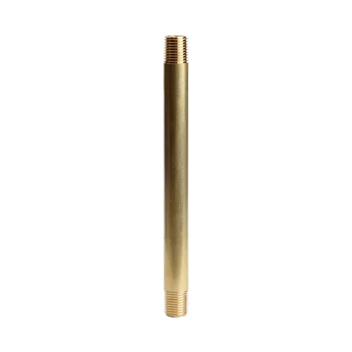 ATC 1/4 in. MPT X 1/4 in. D MPT Yellow Brass Nipple 6 in. L (Pack of 5)