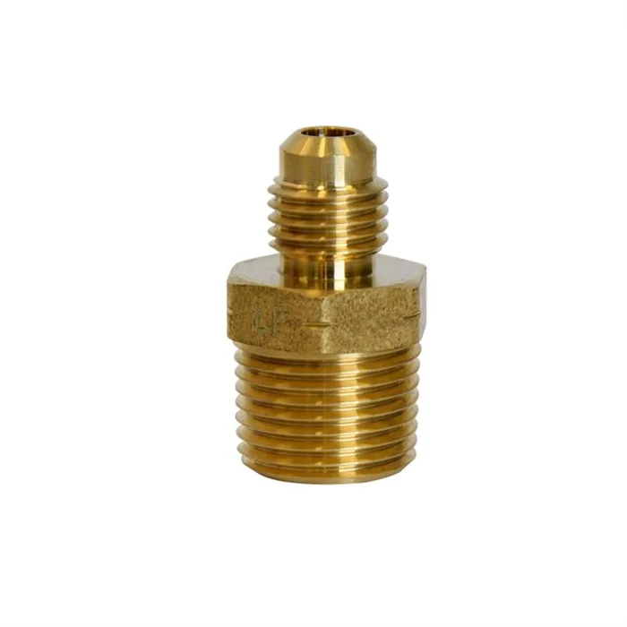 ATC 1/4 in. Flare X 3/8 in. D MPT Brass Adapter (Pack of 5)