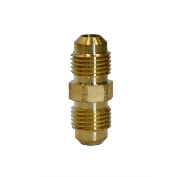 ATC 5/16 in. Flare X 5/16 in. D Flare Yellow Brass Union (Pack of 5)