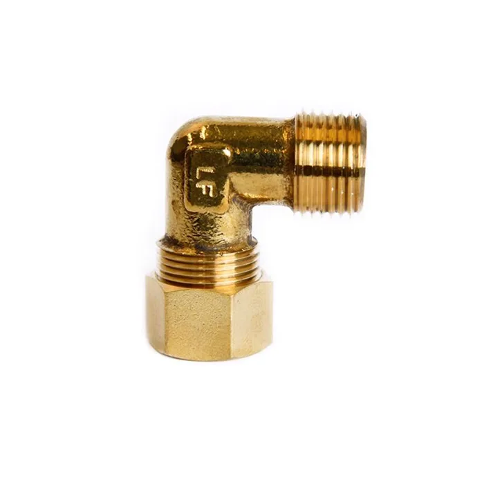 ATC 5/8 in. Compression X 1/2 in. D MPT Brass 90 Degree Elbow (Pack of 5)